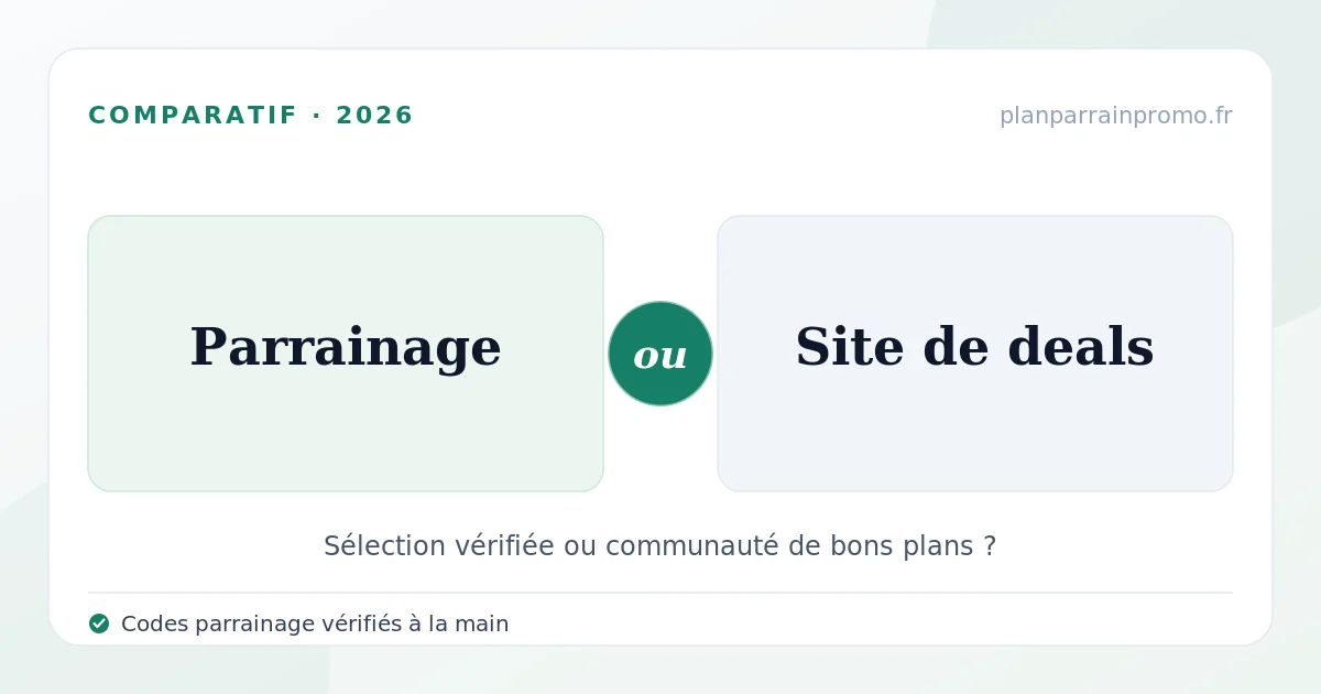 Site de parrainage ou Dealabs en 2026 : où trouver les meilleurs bons plans ?