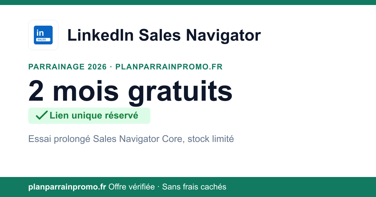 LinkedIn Sales Navigator Referral 2026: 2 Months Free